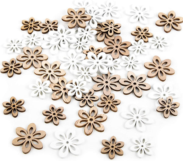 Herzanhänger kupferfarben 4 cm aus Holz - Weihnachtsanhänger Deko Geschenkanhänger - 10 Stück